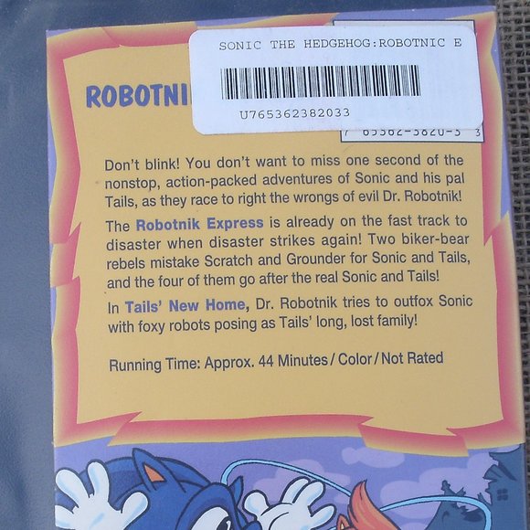 Sonic the Hedgehog Robotnik Express VHS anime tape - Picture 14 of 16